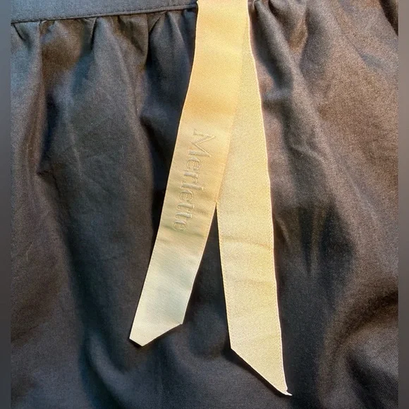 Merlette Tiered Wrap Skirt Size 6 Navy Cotton Poplin Midi Boho - Picture 3 of 11